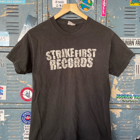 Vintage 90s Strike First Records T-shirt, Hardcore Music T-shirt - Picture 3 of 5